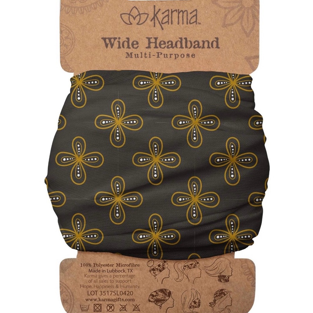 Karma Wide Mod Floral Headband - #1012